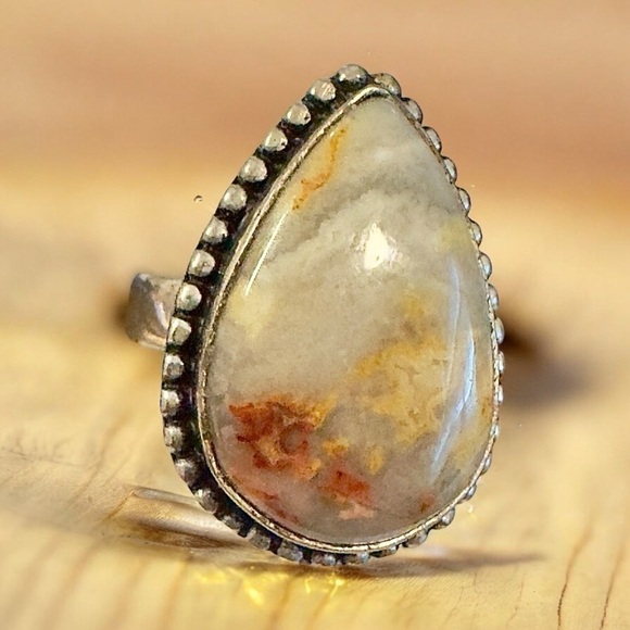 Bumblebee Jasper Sterling Silver Ring (7) - Picture 5 of 7